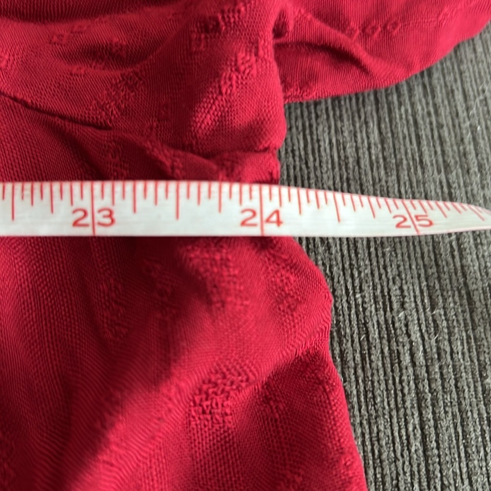 Womens KNOX ROSE Pretty Red Embroidered Top Size XXL - Picture 9 of 11